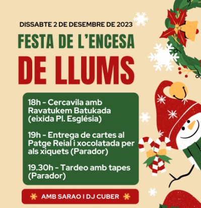 Fiesta del encendido de luces de Navidad en Vilafranca